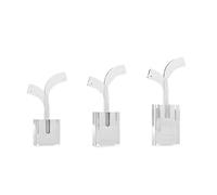 Confezione da 3 espositori per orecchini in acrilico, organizer per gioielli portatili, espositore per orecchini, struttura acrilica per orecchini, supporto per gioielli moderno