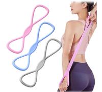 Confezione da 3 fasce di resistenza da donna, 6,8 kg, 11,3 kg e 15,9 kg, 8 fasce per esercizi a forma di braccia, schiena, spalle, gambe e fianchi, trasforma il tuo corpo in soli 10 minuti al giorno