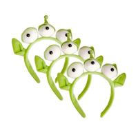 Confezione Da 3 Fasce Per Alieni, Fasce Per Tre Occhi Per Bambini, Fasce Per Capelli Mostri Per Bambini, Fasce Per Capelli Con Occhi Verdi Per Bambini, Adatte Per Feste, Raduni