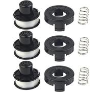 Confezione da 3 fili e copertura, bobina + tappo con molla per decespugliatori A6226 GL250 GL310 GL360, bobina di ricambio e linea
