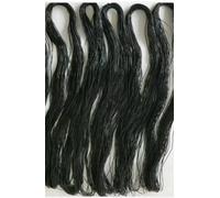Confezione da 3 fili in gomma africana per lo stretching dei capelli, colore: nero
