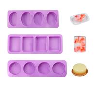 Confezione Da 3 Forme Geometriche, Stampi In Silicone, Stampi Da Forno, Accessori Artigianali Fai-Da-Te, Possono Essere Utilizzati Per Realizzare Torte, Aromaterapia, Cioccolato