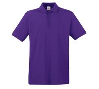 Confezione Da 3 Fruit of the Loom 100% Cotone Premium T-Shirt Polo Top S-3XL