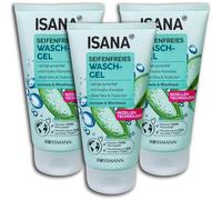 Confezione da 3 gel detergente ISANA senza sapone, 3 x 150 ml