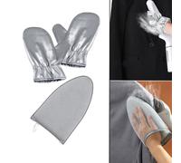 Confezione da 3 guanti da stiro a vapore per indumenti, mini asse da stiro, guanti resistenti al vapore con anello per le dita, guanti resistenti al calore per indumenti a vapore accessori per