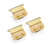 Confezione da 3 lame di ricambio DLC 2.0 compatibili con BaBylissPRO Barberology lame di ricambio per rifinitori di capelli (FX787), compatibili con tagliabordi LoPROFX (FX726), nero (dorato3)