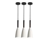 Confezione da 3 lampade a sospensione per bancone bar, lampadario ad isola per cucina in ferro, lampada a sospensione in metallo a forma di imbuto, lampade a sospensione per illuminazione decorativa