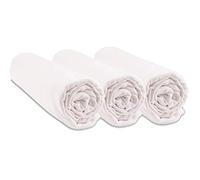 Confezione da 3 lenzuola con angoli, in cotone biologico per lettino, 70 x 140 cm, 3 colori disponibili