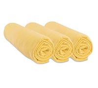 Confezione da 3 lenzuola con angoli per lettino, in cotone, 50 x 100 cm, 6 colori disponibili