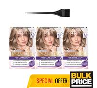 Confezione da 3 L'Oréal Excellence 8.11 Ultra Ash Light Blonde Cool Anti-Bras...
