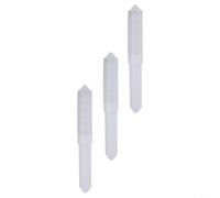 Confezione da 3 mandrini di ricambio per rotolo di carta igienica a molla, lunghezza regolabile (bianco, 3 pezzi)