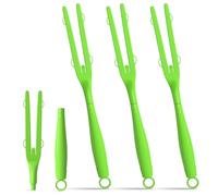 Confezione da 3 manici di ricambio per spolverino, compatibili con ricariche Swiffer Duster, manici estensibili e rimovibili per spazi ristretti (verde)