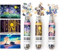 Confezione da 3 mini puzzle da 150 pezzi per adulti piccoli puzzle da 15 x 10 cm, giocattoli per l'intrattenimento per la casa
