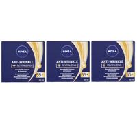 (CONFEZIONE DA 3) NIVEA CREMA VISO NOTTE ANTIRUGHE + RIVITALIZZANTE 55+...