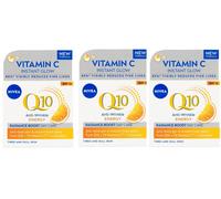 (CONFEZIONE DA 3) NIVEA Q10 ENERGY CREMA VISO GIORNO ANTIRUGHE 3X50ML VENDITO...