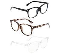 Confezione da 3 occhiali con filtro per la luce blu, adatti per uomo e donna. Occhiali unisex per proteggere gli occhi dalla luce blu, ridurre l'affaticamento oculare e proteggere dai raggi UV.