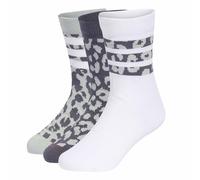 Confezione da 3 paia di calze alte Marrone XS Leopardato