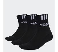 Calze 3-Stripes Linear Half-Crew Cushioned (3 paia) Black / White 46-48
