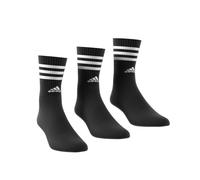 adidas 3-stripes Cushioned Crew Socks 3 Pairs, Calzini Unisex - Adulto, Black/White, XS (Pacco da 3)