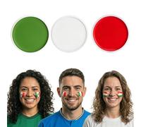 Confezione da 3 palette tifosi vernice viso calcio verde bianco rosso Italia ...