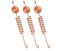 Confezione da 3 pali decorativi a spirale per piante, in filo di rame, per piante da interno, piante d'appartamento, erbe, fiori e piante in vaso
