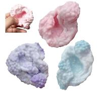 Confezione da 3 palline antistress, morbide palline da spremere riempite di perline, per alleviare l'ansia e la concentrazione, palline per terapia delle mani durevoli, per adulti, ufficio, scrivania