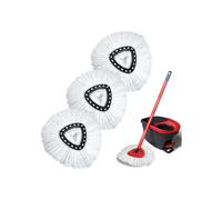 Confezione da 3 panni di ricambio in microfibra GFRED compatibili con le ricariche del mocio Vileda Turbo 3 in 1 EasyWring and Clean