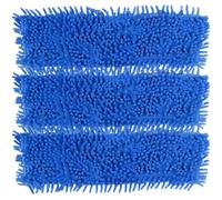 Confezione da 3 panni per mocio in microfibra, per pavimenti piatti, panni di ricambio per lavaggi a umido o a secco, lavabili 40 x 12 cm