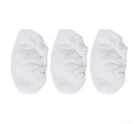 Confezione da 3 panni per mocio, riutilizzabili, per mocio Polti Powerfresh con strisce Paeu0318, panni spessi e morbidi in microfibra per uso quotidiano