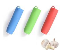 Confezione da 3 pelatrici per aglio, sbuccia aglio, Pela Aglio in Silicone,Sbuccia Aglio,Rulli per Aglio,per Sbucciare la Cucina Senza Odor, Pela Aglio Gadgets Professionali