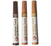 Confezione da 3 pennarelli magici per mobili per il ritocco del legno, colore marrone chiaro, medio e scuro