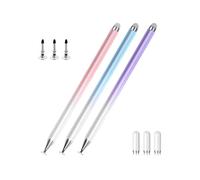 Confezione da 3 Penne Stilo per Touch Screen, Penna Stilo Universale con Punte A Disco e Punte In Fibra Extra per Tablet e Telefoni