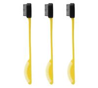 Confezione da 3 pennelli multiuso con pettini ergonomici su entrambi i lati per styling e miscelazione senza cuciture, facili da pulire, in silicone