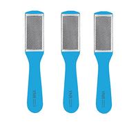 Confezione da 3 pezzi a doppia faccia lima per piedi per raspa per rimuovere la pelle morta Scrubber per rimuovere la pelle dura per piedi bagnati e asciutti screpolati (blu)