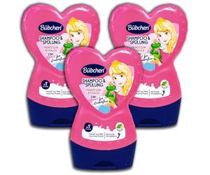 Confezione da 3 pezzi Bübchen 2 in 1 shampoo & balsamo Principessa Rosalea 3 x 230 ml