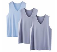Confezione Da 3 Pezzi Canottiere Da Donna con Scollo a V Senza Maniche