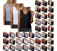 Confezione Da 3 Pezzi Canottiere Da Donna con Scollo a V Senza Maniche