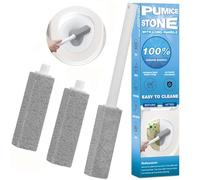 Confezione da 3 pietre pomice per la pulizia di WC, con manico extra lungo, per pulire WC, vasche da bagno, griglie, piscine, lavandini
