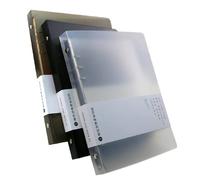 Confezione da 3 raccoglitori ad anelli in formato A5, A6, B5, 6 o 9 anelli rotondi, in PVC, ricaricabile, (fogli interni non inclusi)