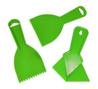 Confezione da 3 raschietti per stucco fai da te, pettine e cazzuola ad angolo per rimuovere la vernice della carta da parati, strumenti professionali per la costruzione