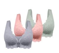 Confezione da 3 Reggiseni da Donna Senza Ferretto,Cuciture Reggiseno Sottile Estivo Ice Comfort Top Donna Reggiseno Senza Ferretto Schiena Scoperta Tezenis Morbido di Base per Grandi Taglie Forti