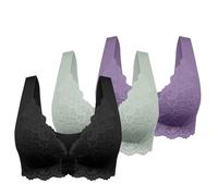 Confezione da 3 Reggiseni da Donna Senza Ferretto,Cuciture Reggiseno Sottile Estivo Ice Comfort Top Donna Reggiseno Senza Ferretto Schiena Scoperta Tezenis Morbido di Base per Grandi Taglie Forti