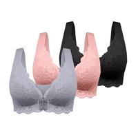 Confezione da 3 Reggiseni da Donna Senza Ferretto, Sottile Estivo Ice Comfort Top Donna Reggiseno Schiena Scoperta Tezenis Morbido di Base per Grandi Taglie Forti (L, XXL)