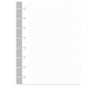 Confezione da 3 ricariche di carta formato Junior, fogli sfusi A5 per TUL Custom Note-Take System Discbound Notebook Planner Insert, 300 fogli/600 pagine, 100 g/m², 14,7 x 20,3 cm