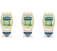 Confezione da 3 SALSE CREMOSE AROMATIZZATE ALL'AGLIO HELLMANNS 3X260GR VENDIT...