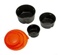 Confezione da 3 scatole in plastica per lombrichi con fori di ventilazione per mantenere l'esca viva più a lungo, robusta costruzione in PP, organizer per attrezzi da pesca, per conservare vermi e