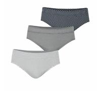 Confezione da 3 slip cotone Nero M Tinta unita