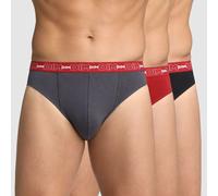 Confezione da 3 slip in cotone elasticizzato Grigio M Tinta unita