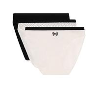 DIM Slip Pockets in Cotone Elasticizzato Donna x3, Pacchetto Fiocco Nero, L