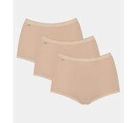 Sloggi Basic+ Maxi 3p, Slip Donna, Beige (Skin), 7